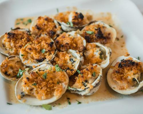 BAKED CLAMS OREGANATA